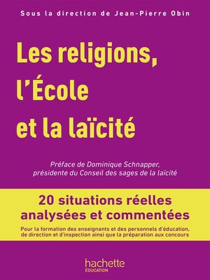 cover image of Profession enseignant--Les Religions, l'École et la laïcité--ePub FXL--Ed. 2019